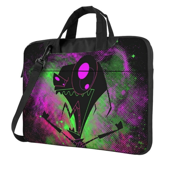 Invader Zim Laptop Bag, 13 inch Computer Bag Messenger Shoulder Bag Carrying Case for Laptop or Tablet