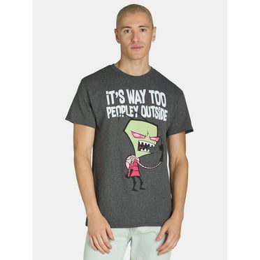 Invader Zim Men's & Big Men's Graphic Print Tee with Short Sleeves, Sizes S-XXL