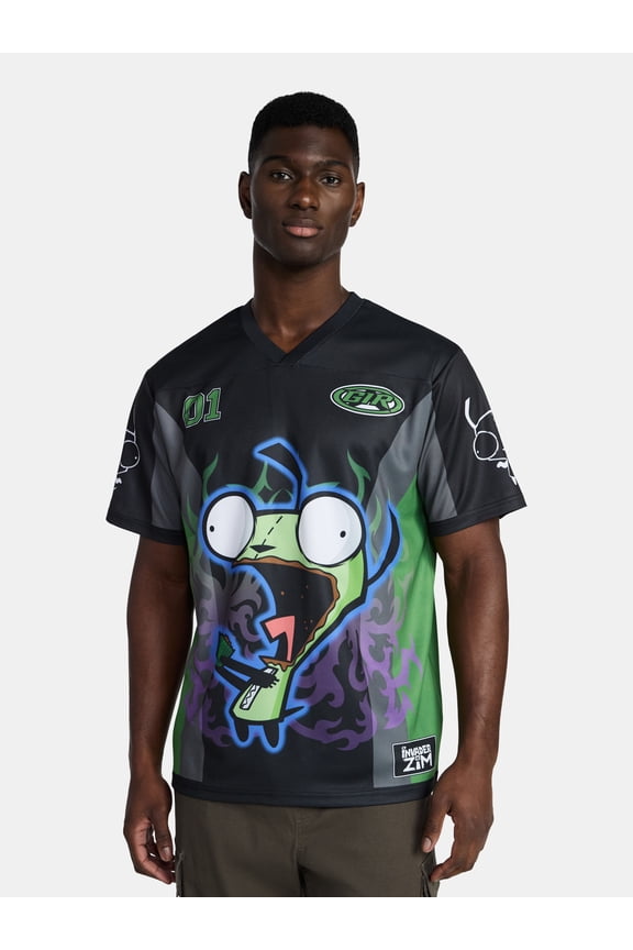 Men's and Big Men's Front Back Graphic Soccer Jersey with Short Sleeves, Sizes XS-3XL