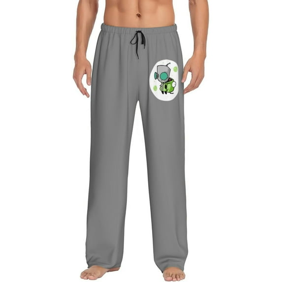 Invader Zim Men's Pajama Pants With Pockets Lounge Fashion Cozy Daily Sleep Pants Sleepwear