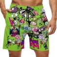 thumbnail image 1 of Invader Zim Mens Board Shorts Quick Dry Swim Trunk Lightweight Soft Swimsuit Bathing Suit for Boys 2XL, 1 of 8
