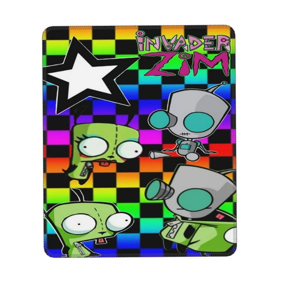 Invader Zim Mouse Pad, Computer Mouse Mat, Waterproof Non-Slip Rubber Base MousePads for Office Laptop 10 x 12 inch