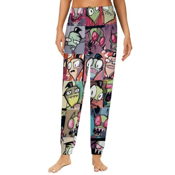 Invader Zim Pajama Bottoms for Women Novelty Lounge Daily Cozy Soft Sleep Pajamas Pants Long Sleepwear