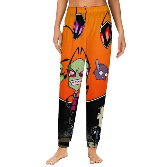 Invader Zim Pajama Bottoms for Women Novelty Lounge Daily Cozy Soft Sleep Pajamas Pants Long Sleepwear