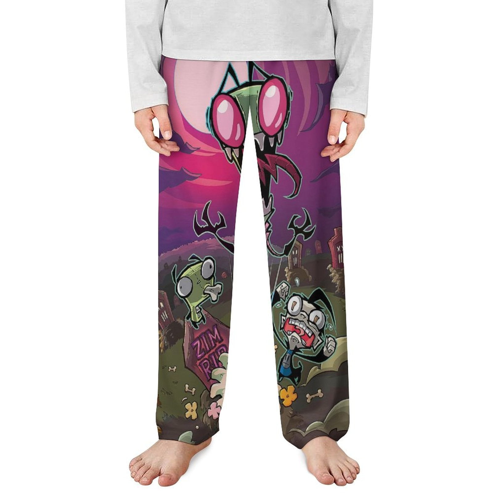Invader Zim Pajamas Bottom Cartoon PJS Pants Sleepwear for Boys Girls Walmart