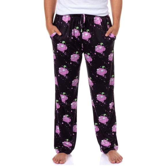 Invader Zim Pajamas Men's Flying Pigs Adult Lounge Sleep PJ Pants