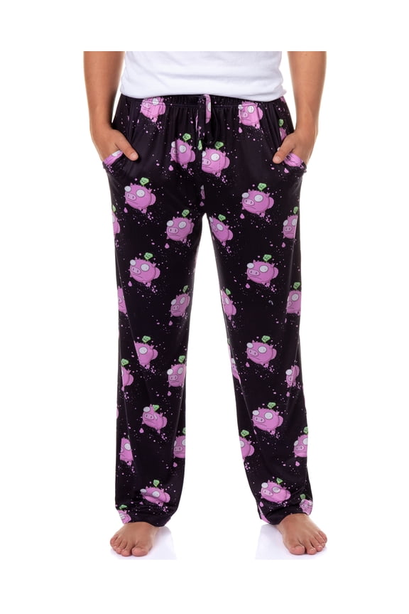 Invader Zim Pajamas Men's Flying Pigs Adult Lounge Sleep PJ Pants