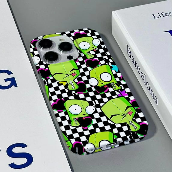 Invader Zim Phone Case for iPhone 16 15 14 13 12 11 Pro Max XS XR XSMax 6 7 8 Plus Glossy HD Hard PC Cover FLD-F240831N2 iPhone 16