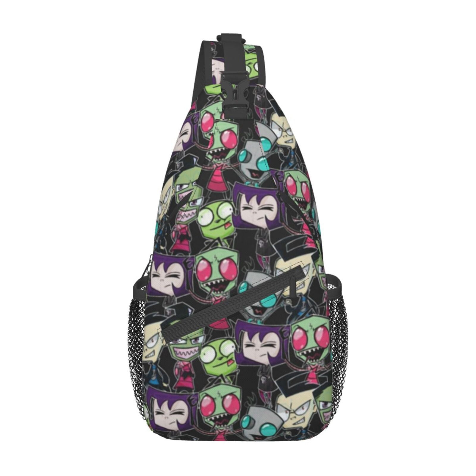 Cupcake Pattern Crossbody Sling Bag - Chest Bag/Shoulder Bag For Women & Men, Water Resistant, Adjustable Strap