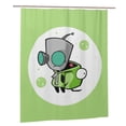 thumbnail image 1 of Invader Zim Shower Curtain Bathroom Decor Polyester Waterproof Bath Curtains With Hooks 60x72 Inches, 1 of 8