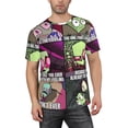 thumbnail image 1 of Invader Zim T-Shirt for Men Novelty 3D Pritneted Casual Short Sleeve Tees Shirt Summer Street T Shirt Top, 1 of 7