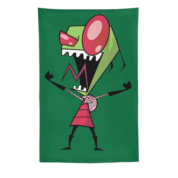 Invader Zim Tapestry Luxury Wall Hanging Tapestries Decoration For Living Room Bedroom Dormitory Mural Blanket Wall Art Tapestry