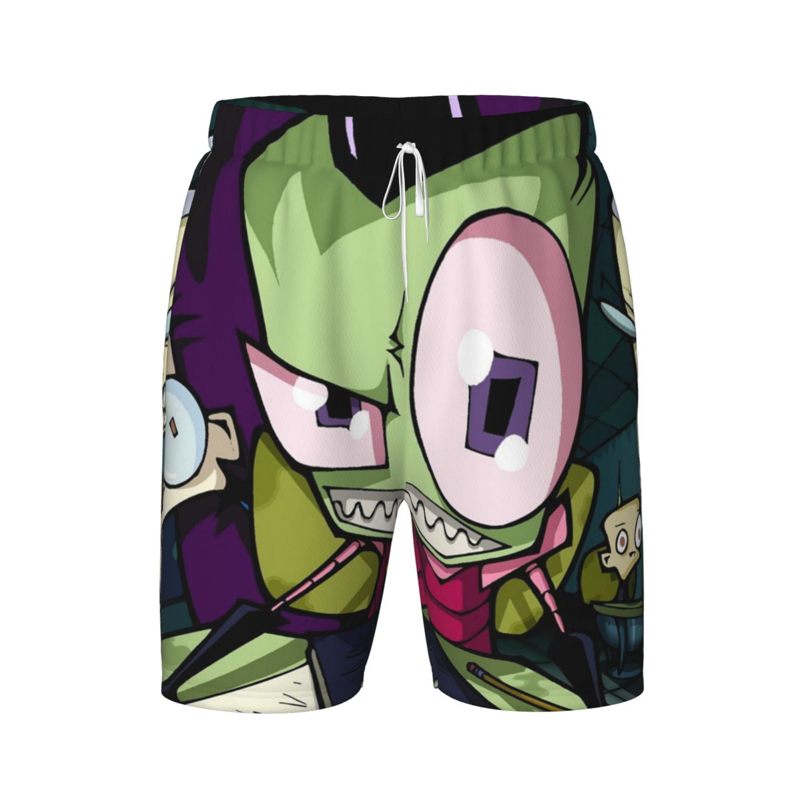 Invader Zim Teen Swim Trunks Summer Beach Board Shorts Quick Dry ...