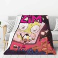 thumbnail image 1 of Invader Zim Thick Blanket Cozy Soft Fuzzy Anti-pilling Flannel Throw Blanket Warm Sofa Bed Blanket 40"x30" For Adult Teen Kids, 1 of 8