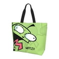thumbnail image 1 of Invader Zim Tote Bags Reusable Women Shoulder Bag Grocery Bag Travel Beach Shopping Work Daily Handle Bag, 1 of 8