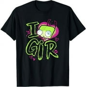 QZDJ Invader Zim Valentine's Day I Love Gir T-Shirt