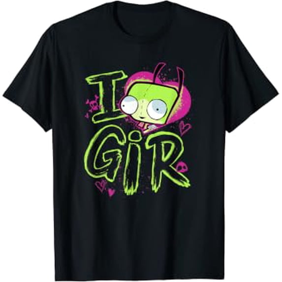 Zim Invasion Invader Zim Valentine's Day I Love Gir T-Shirt - Walmart.com