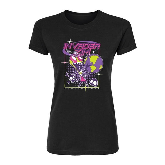 Invader Zim - Y2K - Juniors Fitted Short Sleeve Graphic T-Shirt