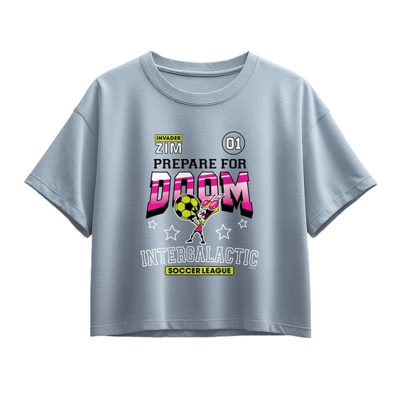 Invader Zim - Youth Girls Boxy T-Shirt Girls' Short Sleeve Boxy Graphic ...