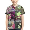 thumbnail image 1 of Invader Zim Youth Unisex T-Shirt Crewneck Short Sleeve Double-Sided Print Tee Shirts Top For Boys Girls Kid Teen Large, 1 of 6