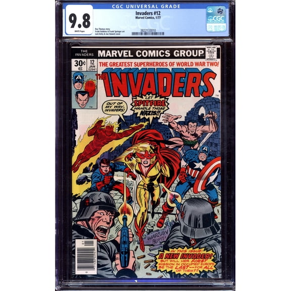 Invaders #12 - CGC 9.8 Comic Book