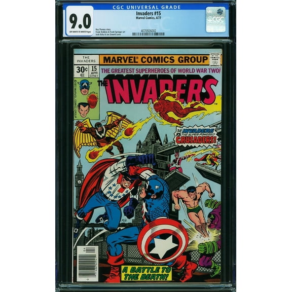 Invaders #15 - CGC 9 Comic Book