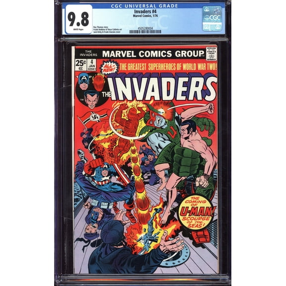 Invaders #4 - CGC 9.8 Comic Book