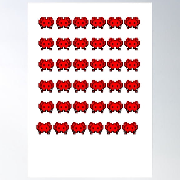 Invaders From Another World Poster Wall Art, Modern Wall Decor For Living Room Bedroom, 12x18 UNFRAMED