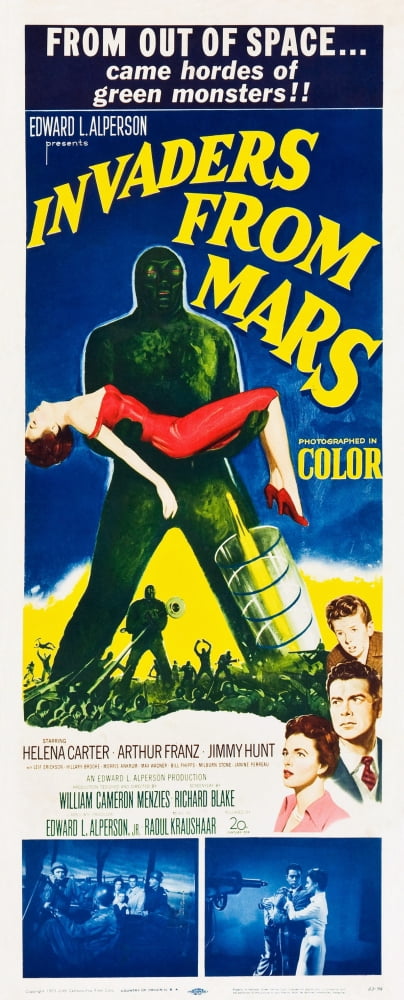 Invaders From Mars Canvas Art - (24 x 36)