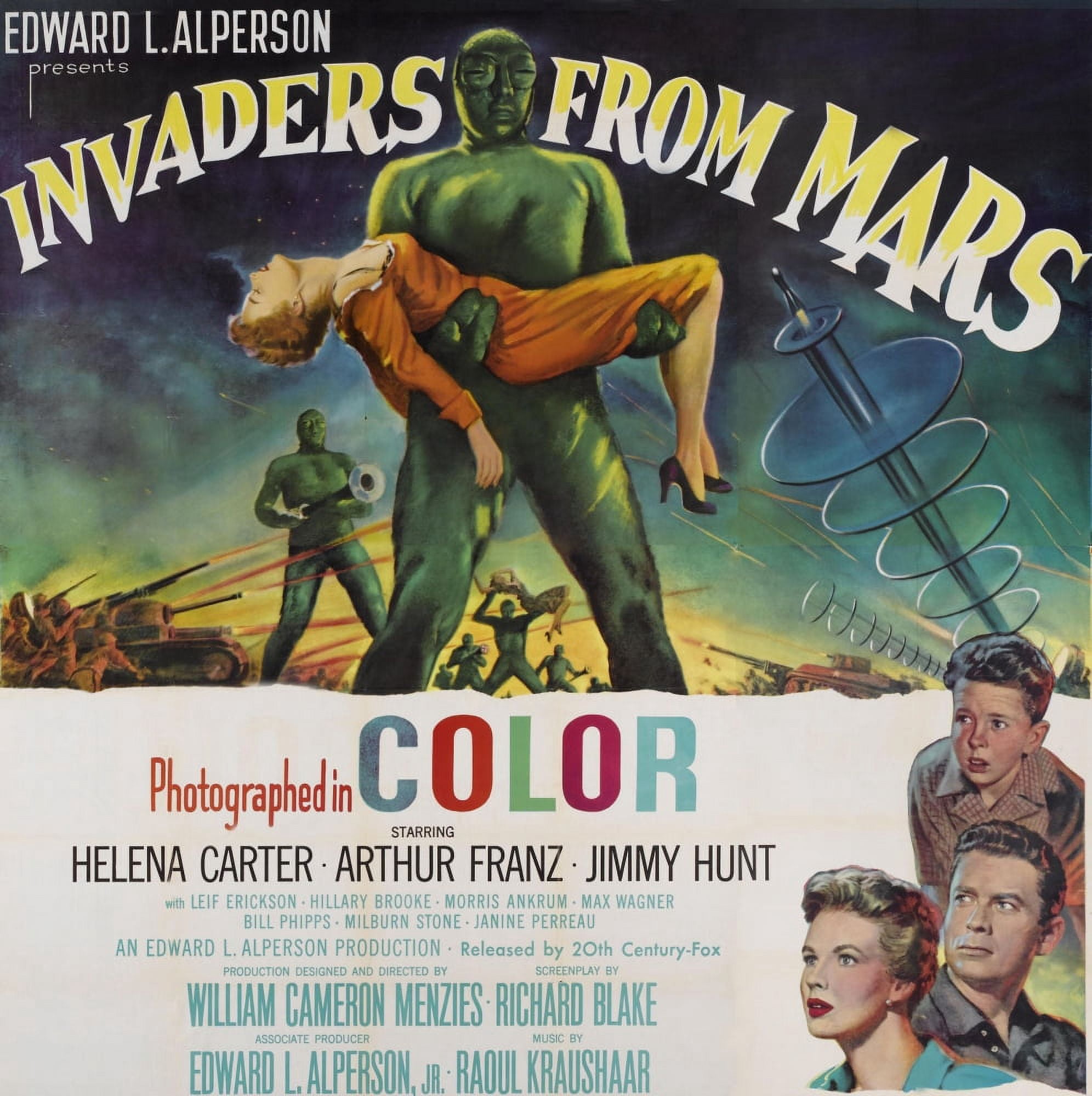 Invaders From Mars Canvas Art - (24 x 36)
