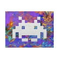 thumbnail image 1 of Invaders One Video Game Graffiti Canvas Wall Art - Warhol Style Pop Art, 1 of 1