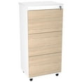 thumbnail image 1 of Inval 3-Drawer File Cabinet in Sand Oak/White, 1 of 7