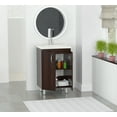 thumbnail image 1 of Inval 30 in. Laminate Bathroom Vanity with Polymer Sink Bowl, Espresso, 1 of 3