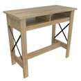 thumbnail image 1 of Inval 41.3" Transitional Computer Desk with Storage, Brown Amaretto, 1 of 2