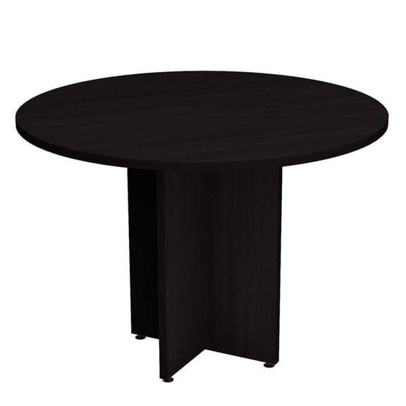 Inval 42" Round Conference Table in Espresso