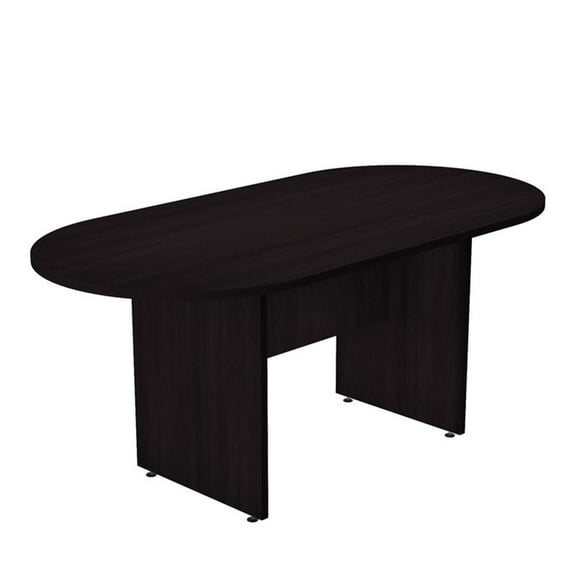 Inval 71" Race Track Oval Conference Table in Espresso