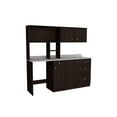 thumbnail image 1 of Inval Ambrossia 3-Piece 4-Drawer Breakroom Storage System, Espresso/Stone, 1 of 11