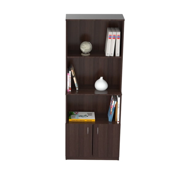 Inval America Espresso 3 Shelf Bookcase
