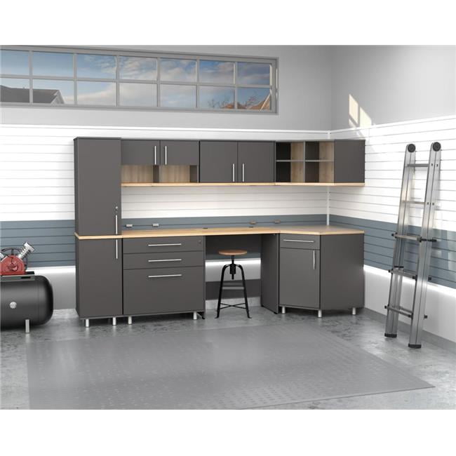 Inval America Kratos 7Piece Engineered Wood Corner Garage Set