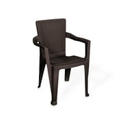 Inval Infinity 4-Piece Outdoor Dining Chair Set, Espresso