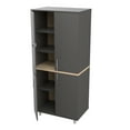 thumbnail image 1 of Inval Kratos 5-Shelf Heavy-Duty Garage Cabinet Wood Composite, Dark Gray, 1 of 9