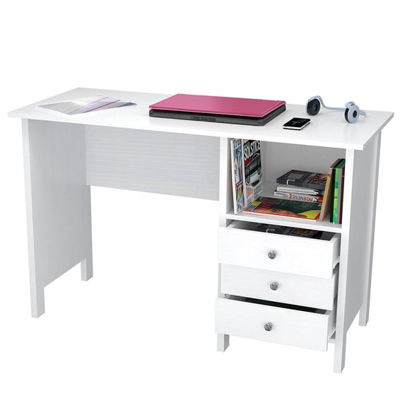 Inval Laura Collection Computer Desk, Washed Oak