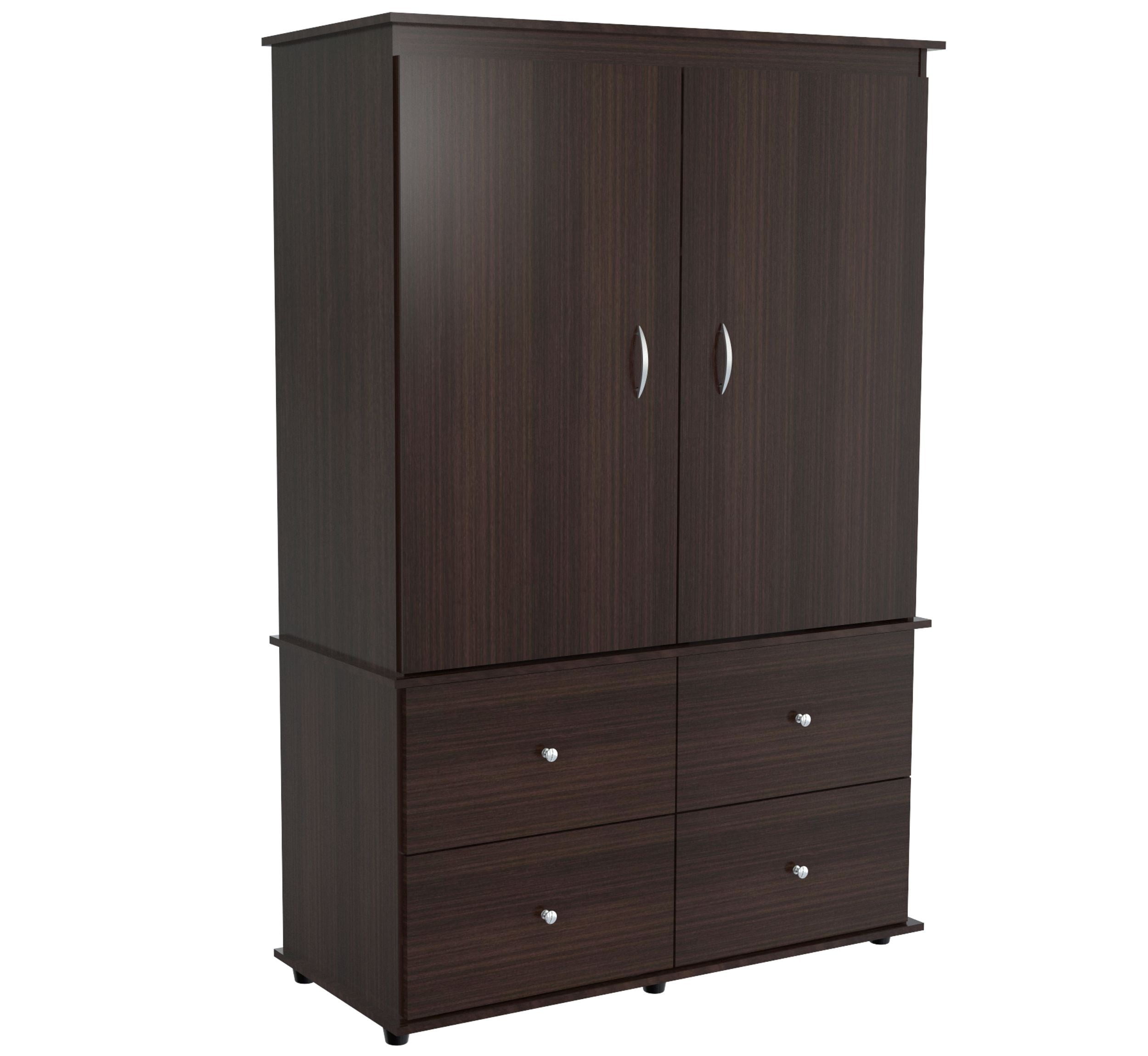 Inval Modern Espresso Armoire/ AV Video Combo - Walmart.com