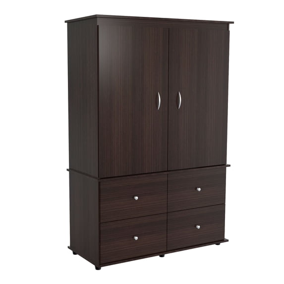 Inval Modern Espresso Armoire/ AV Video Combo