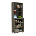 thumbnail image 1 of Inval 6-Shelf Storage Shelf Unit, Gray Smoke Oak, 1 of 9