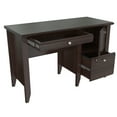 thumbnail image 1 of Inval Sherbrook Laminate Office Desk, Locking File, Espresso-wengue, 1 of 9
