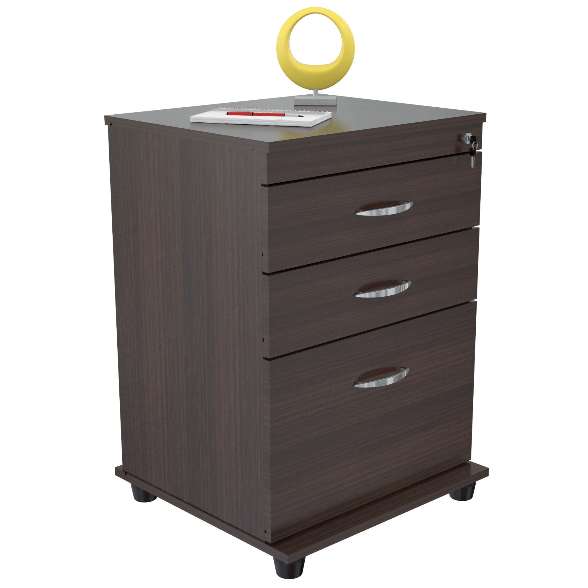 Inval Uffici 3Drawer Laminate Vertical Lockable Filing
