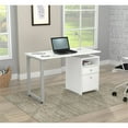 thumbnail image 1 of Inval Washed Oak Writing Desk with Pedestal, 1 of 8