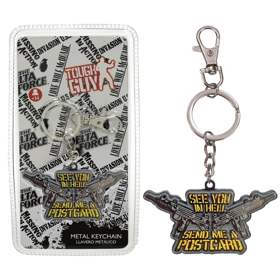Invasion U.S.A Chuck Norris "See You In Hell" 2-Inch Metal Keychains | Case Of 12