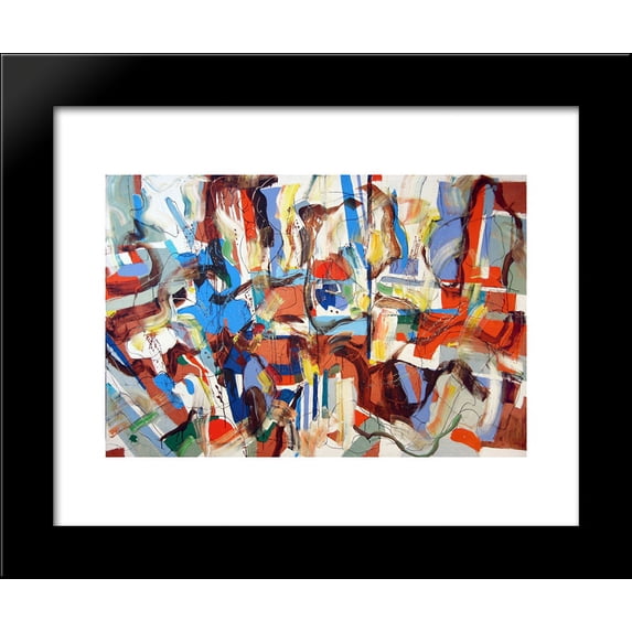 Invasion of the Colors (from the series Memory Pyramid) 20x24 Framed Art Print by Nutiu, Romul